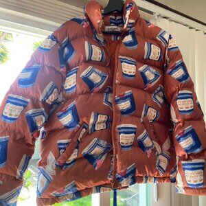 Rachel Antonoff Coffee Print Parker Puffer